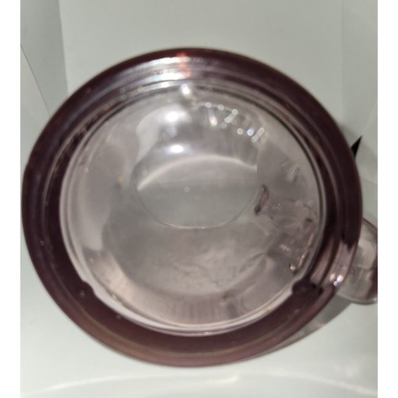 Starbucks Clear Pink Glass Coffee Mug Tea Cup 12 oz. Made in USA - Picture 2 of 4